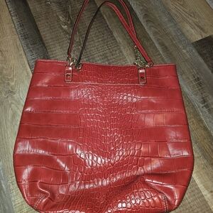 Michael Kors Crocodile-Embossed Tote Bag